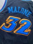 NBA 32 Malone Utah Jazz Maillot Retro noir brodé